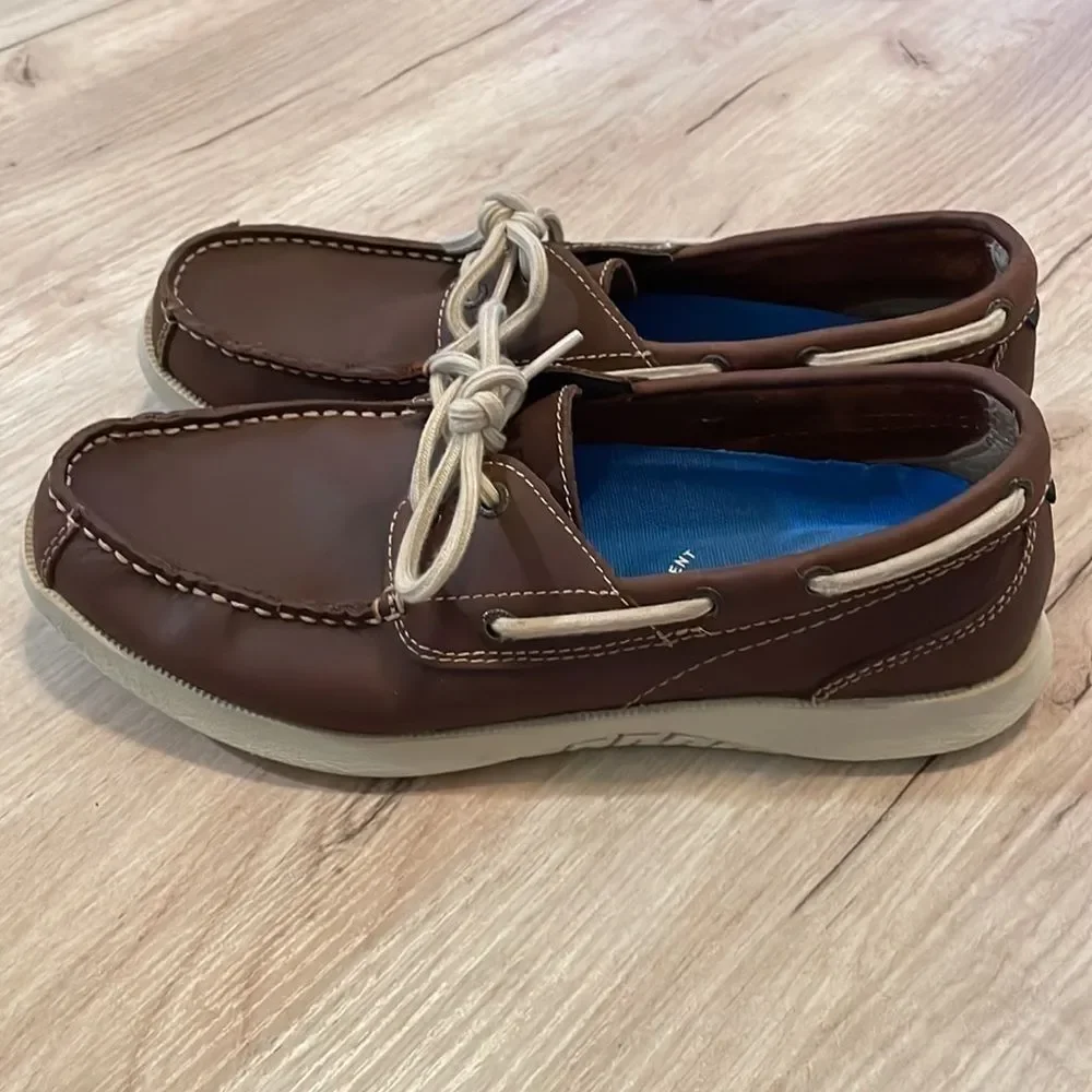 Nunn Bush Brown Top Sider Casual Memory Foam Classic Slip On Size 9.5